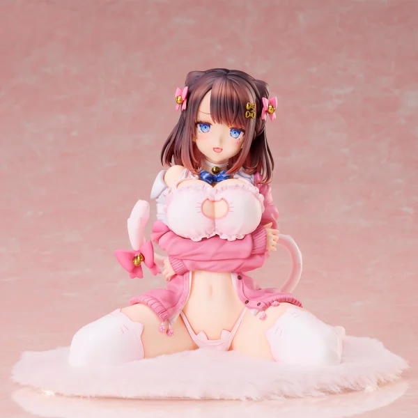Union Creative KATTO Illustration Ribbon Hairpin-chan Complete Figure - Nekorindou