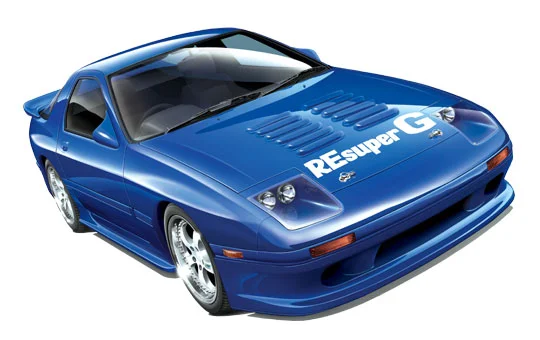 Aoshima S-PACKAGE Ver.R: 1/24 FC3S RX-7 LATE Ver. RE AMEMIYA FULL AERO Ver. - Scale Kits