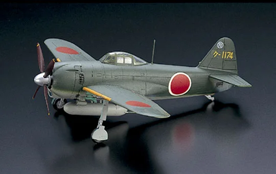 Aoshima SHIN TAISENKI #2 : 1/72 SHIDENKAI KAWANISHI N1K1-Jb Type 11 - Scale Kits