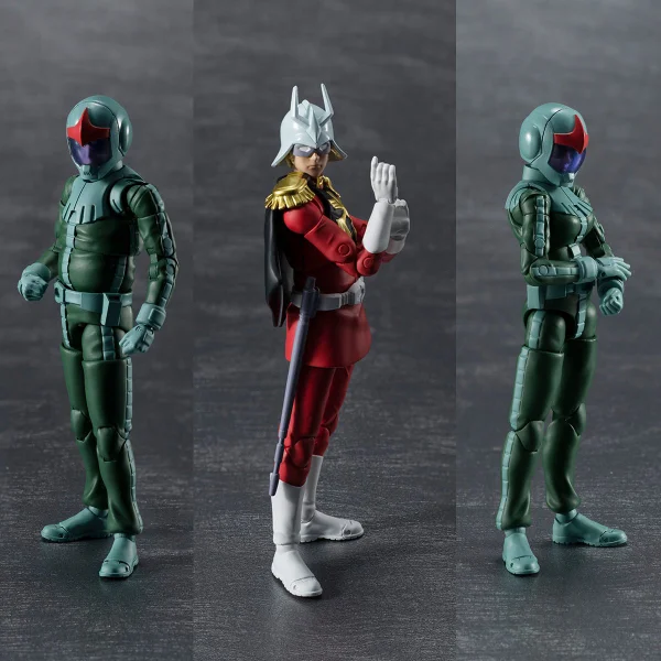 MegaHouse Principality of Zeon Army Soldier 04-06 (Normal Suit Soldier & Char Aznable) - Mobile Suit Gundam