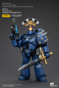 Ultramarines MK VI Tactical Squad Sergeant with Plasma Pistol and Power Sword 5