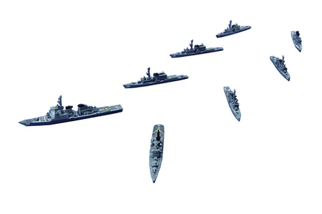 Fujimi [NWC-37] 1/3000 JMSDF Escort Flotilla 4 (1998) - Scale Kits