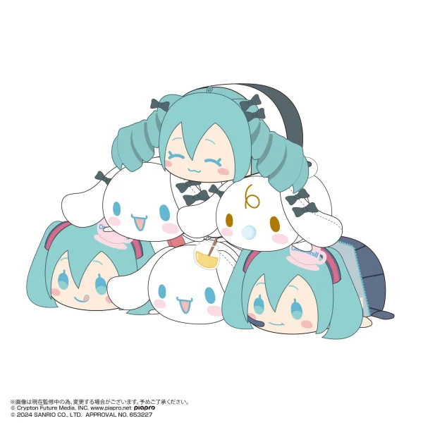 MAX LIMITED Hatsune miku×Cinnamoroll POTE KORO MASCOT 2 (6pc per box) - Hatsune Miku