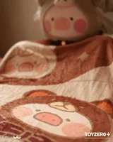 TOYZEROPLUS LuLu the Piggy - Teddy LuLu Hand Warmer Cushion + Blanket - LuLu The Piggy - photo 5