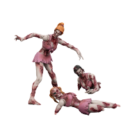 Dark Source Zombie Figure CheerLeaders 16
