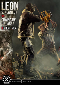 Ultimate Premium Masterline Resident Evil 4 Leon S. Kennedy versus Chainsaw Villager Bonus Version 75