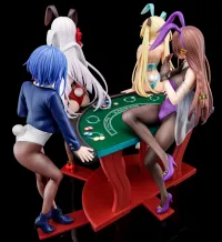 Hakoiri-musume Sakuya Sieglinde wearing lapis lazuli blue bunny costume with Nip Slip Gimmick System - The Demon Sword Master of Excalibur Academy - photo 17