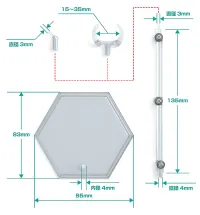 GOOD SMILE COMPANY The Simple Stand x3 (for Figures & Models) Hex Type - Figure Accessories - photo 7