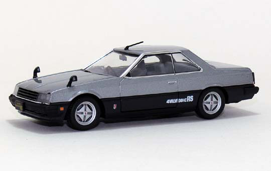 DIECAST MODEL CAR: 1/43 SKYLINE HT 2000 RS (KDR30)['81] SILVER/BLACK