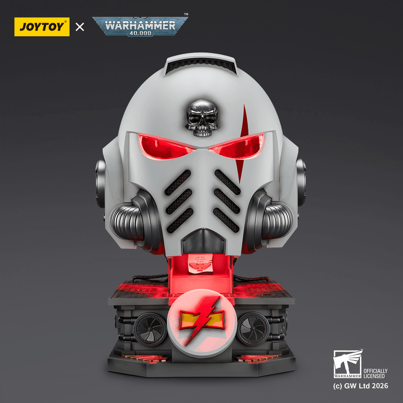 White Scars MkX Helmet& Display Stand