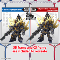 SD GUNDAM CROSS SILHOUETTE UNICORN GUNDAM 02 BANSHEE (DESTROY MODE) & BANSHEE NORN PARTS SET 3