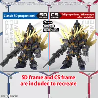 BANDAI HOBBY SD GUNDAM CROSS SILHOUETTE UNICORN GUNDAM 02 BANSHEE (DESTROY MODE) & BANSHEE NORN PARTS SET - Mobile Suit Gundam Unicorn / Narrative - photo 3