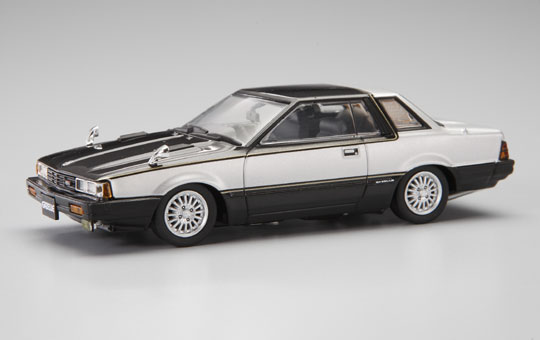 DIECAST MODEL CAR: 1/43 GAZELLE DOHC RS EXTRA (S110) ('82) BLACK SILVER 2-TONE