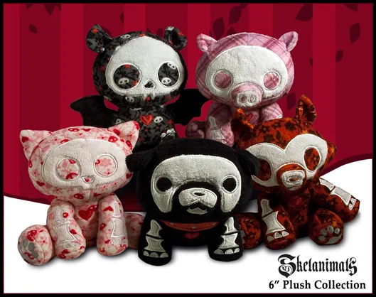Toynami Skelanimals 6 Inch Beanies - Bill (Pig) - Skelanimals