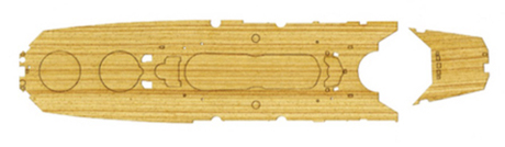 [TOKU-5 EX-102] 1/700 Wood Deck Seal for IJN Battle Ship Musashi (w/Ship Name Plate)