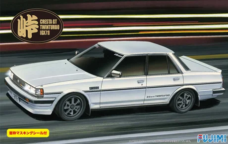 Fujimi [Tohge-14] 1/24 Toyota Cresta GT Twin Turbo GX71 w/Window Frame Masking - Scale Kits