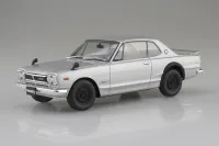 Aoshima KPGC10 SKYLINE HT GT-R 1970 Silver - Scale Kits - photo 1