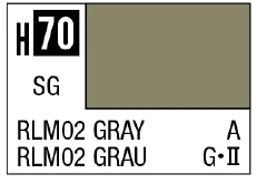 GSI Creos AQUEOUS HOBBY COLOR - H70 SEMI-GLOSS RLM02 GRAY (GERMAN AIRCRAFT)