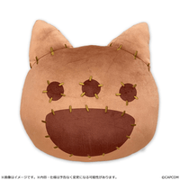 Monster Hunter Wilds cat shaped cushion 1