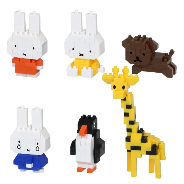 Kawada Miffy Assortment 2 (Blind Box), "Miffy", Nanoblock Mininano Series (Box/6) - Blind Boxes