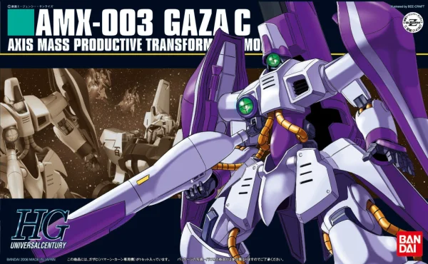 BANDAI HOBBY HGUC 1/144 #62 Gaza C (Haman Karn's Mobile Suit) - Mobile Suit Gundam Zeta