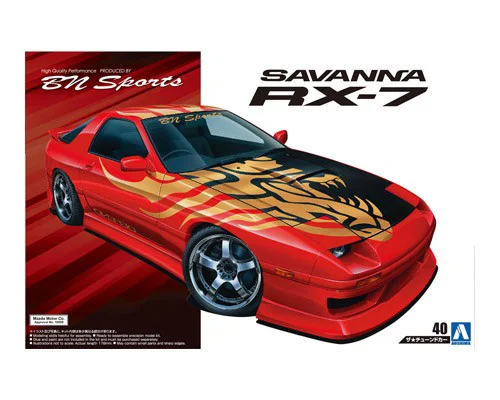 Aoshima TUNED CAR #40 - 1/24 BNSPORTS FC3S RX-7 '89 (MAZDA) - Scale Kits