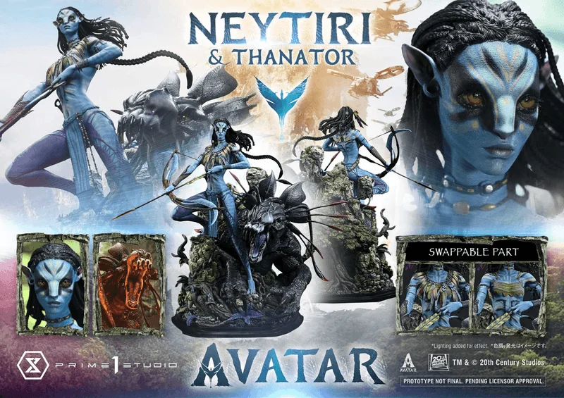 Prime 1 Studio Real Elite Masterline Avatar (Film) Neytiri & Thanator Avatar Legacy Collection			 - Avatar