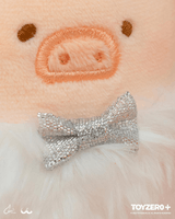 LuLu the Piggy Christmas - Lovely Snowball Lu Plush Keychain (white ver.) 3