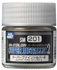 GSI Creos Mr Color Super Metallic - SM08 Plate Silver (NEW) - Paints - photo 2