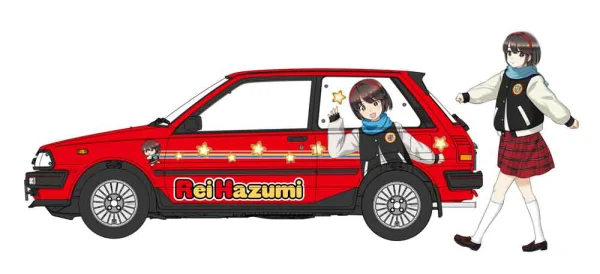 Hasegawa 1/24 TOYOTA STARLET EP71 Si-Limited (3Door) MIDDLE VERSION “Rei Hazumi” w/FIGURE - Scale Kits