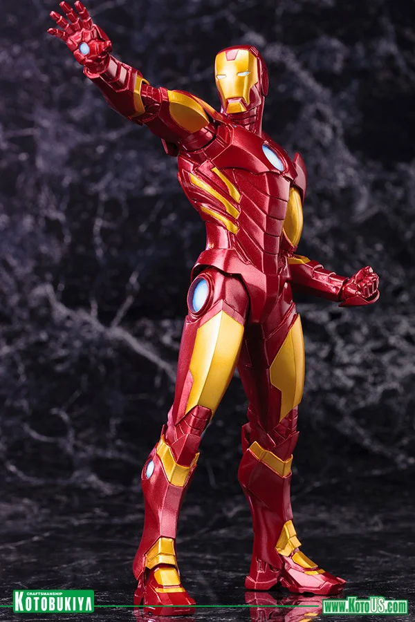 KOTOBUKIYA MARVEL COMICS IRON MAN MARVEL NOW RED COLOR VARIANT ARTFX+ STATUE - Marvel
