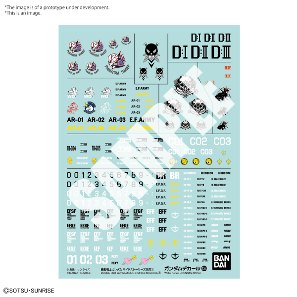 GUNDAM DECAL136 MOBILE SUIT GUNDAM SIDE STORIES MULTIUSE 1