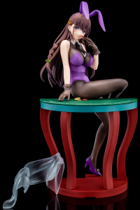 Elfine Phillet wearing flower’s purple bunny costume with Nip Slip Gimmick System 8
