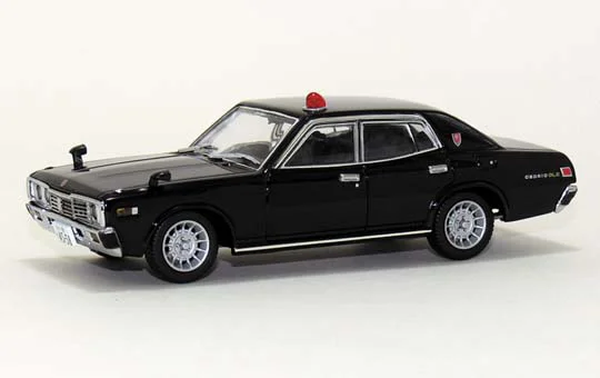 Aoshima DIECAST MODEL CAR: 1/43 330 CEDRIC LATE Ver. UNMARKED PATROL CAR [ENKEI BAJA WHEEL] - Scale Kits