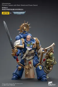JOYTOY Ultramarines Primaris Captain with Relic Shield and Power Sword - Warhammer 40K - photo 3