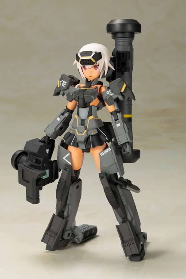 KOTOBUKIYA FRAME ARMS GIRL GOURAI-KAI [BLACK] with FGM148 TYPE ANTI-TANK MISSILE - Frame Arms Girl