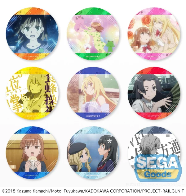 SEGA A Certain Scientific Railgun T Hologram Button Badge (EX) - A Certain Scientific Railgun