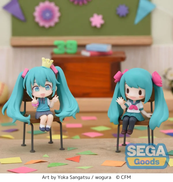 SEGA "Hatsune Miku" Series Perching Mini Figure "Hatsune Miku 16th Anniversary" (EX) (Carton Order Only) - Hatsune Miku