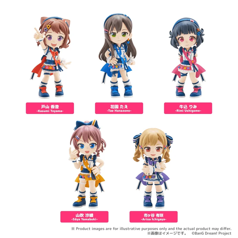 BUSHIROAD CREATIVE PalVerse　BanG Dream! Poppin'Party (Set of 6 figures) - BanG Dream!