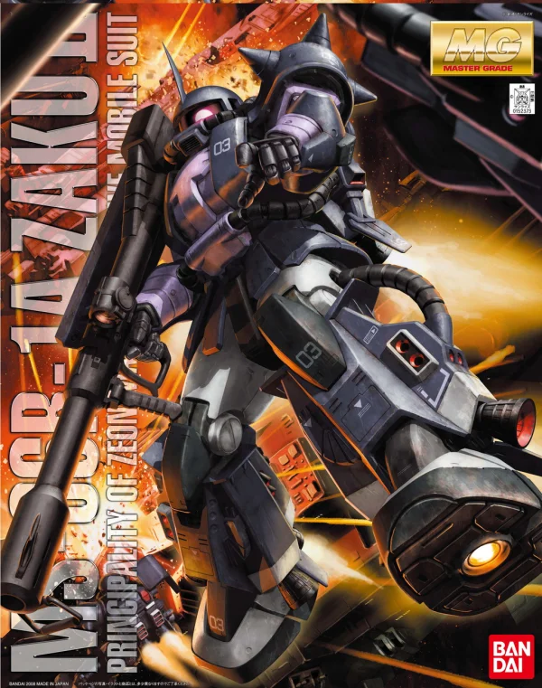 BANDAI HOBBY MG MS06R ZAKU BLACK TRI-STARS Ver. 2.0 - Mobile Suit Gundam