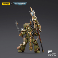 Death Guard Plague Marine Icon bearer with Boltgun and Plague knife 12