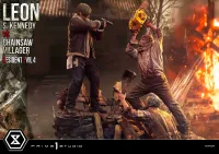 Prime 1 Studio Ultimate Premium Masterline Resident Evil 4 Leon S. Kennedy versus Chainsaw Villager Bonus Version - Video Games - photo 84