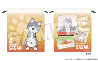 Ramen Akaneko Drawstring Pouch Sasaki 2