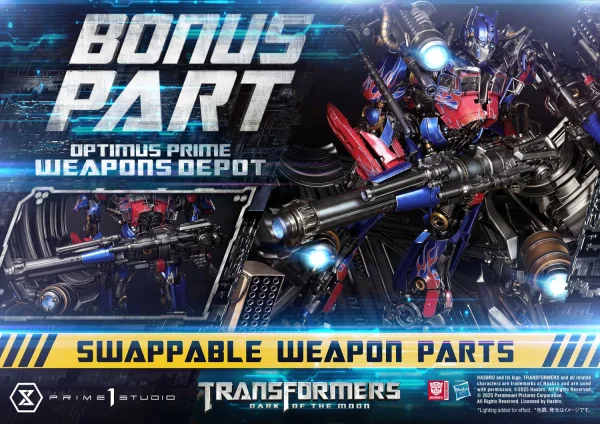 Prime 1 Studio Museum Masterline Transformers: Dark of the Moon (Film) Optimus Prime Weapons Depot Bonus Version - Transformers