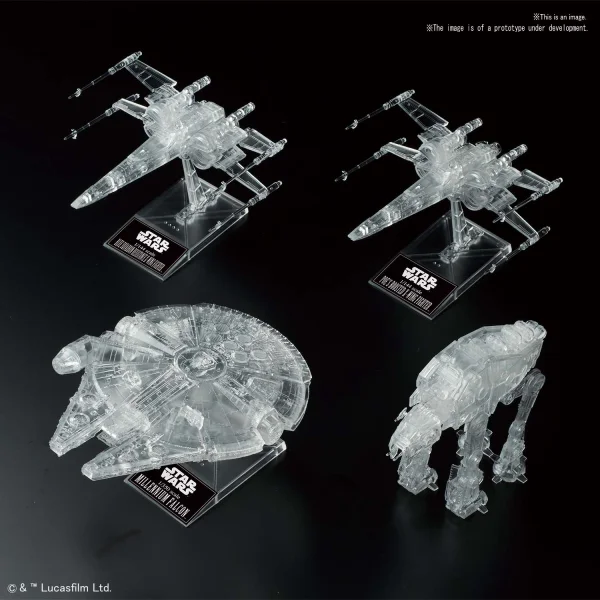 BANDAI HOBBY 1/144 & 1/350 & 1/540 [STAR WARS: THE LAST JEDI] CLEAR VEHICLE SET - Star Wars