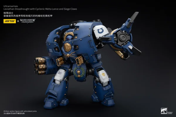 JOYTOY Ultramarines Leviathan Dreadnought with Cyclonic Melta Lance And Siege Claws - Warhammer 40K