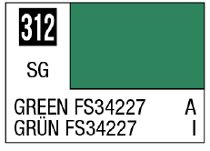 Mr. Color 312 - Green FS34227 (Semi-Gloss/Aircraft)