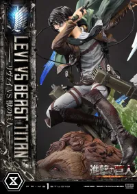 Prime 1 Studio Ultimate Premium Masterline  TV animation Attack On Titan  Levi versus Beast Titan - Attack on Titan - photo 12