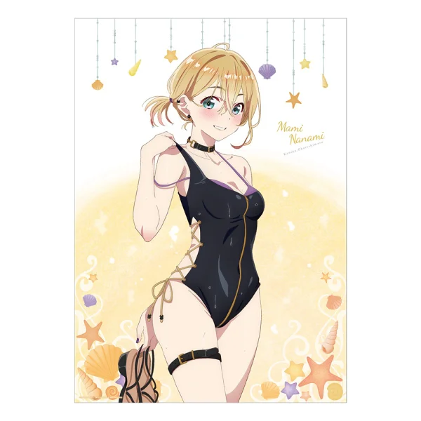 KADOKAWA Rent-A-Girlfriend Swimsuit and Girlfriend A3-Sized Clear Poster Mami Nanami - Rent-A-Girlfriend