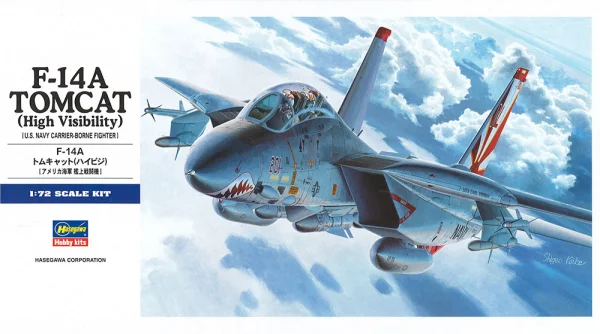 Hasegawa [E3] 1:72 F-14A TOMCAT (High Visibility) - Scale Kits